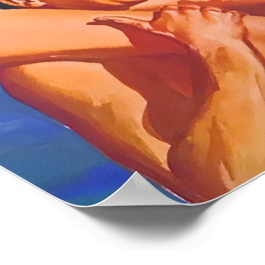 Affiche de voyage vintage Hawaï (Coin)