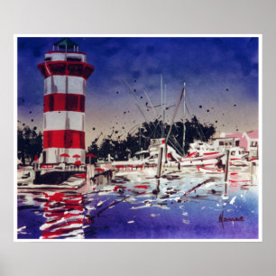 Affiche de voyage Vintage Hilton Head SC. imprimer