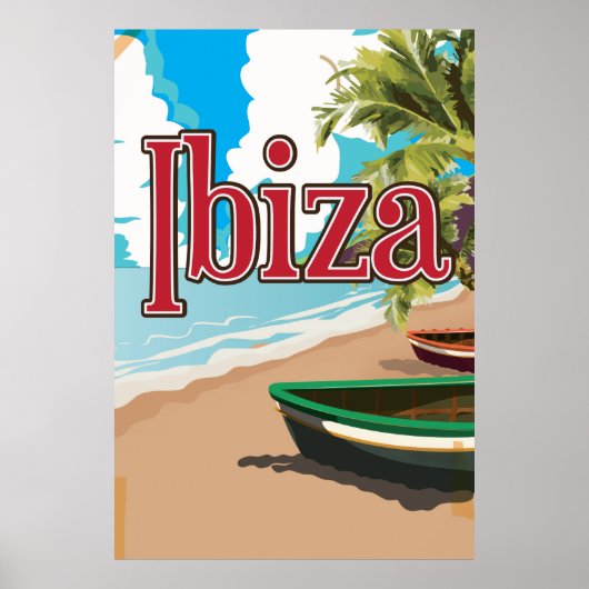 Affiche de voyage vintage Ibiza (Devant)