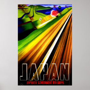 Affiche de voyage vintage Japan Railways 2