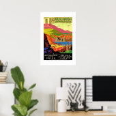 Affiche de voyage vintage Kuling Chine (Bureau à domicile)