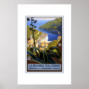 Affiche de voyage vintage La Rivera Italienne