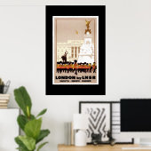 Affiche de voyage vintage Londres (Bureau à domicile)