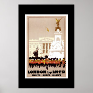 Affiche de voyage vintage Londres