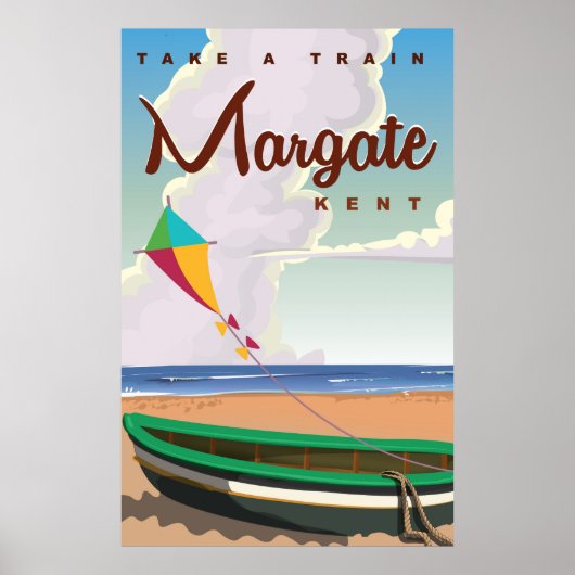 Affiche de voyage vintage Margate Kent (Devant)