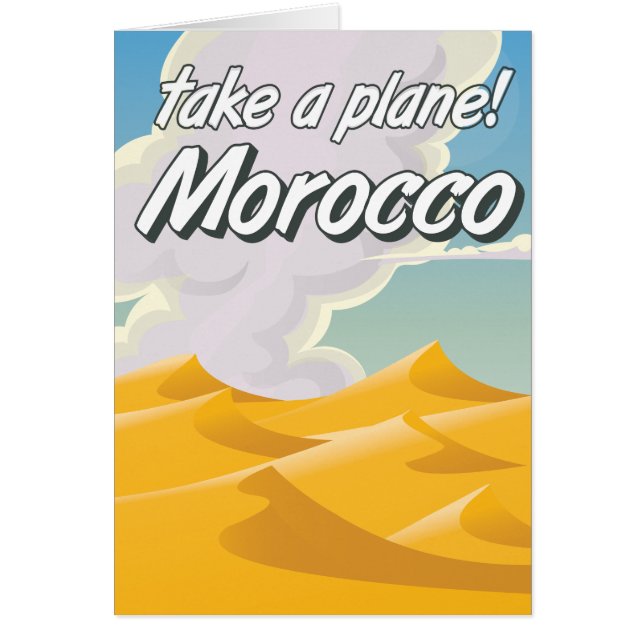 Affiche de voyage vintage Maroc (Devant)