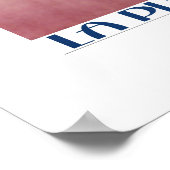 Affiche de voyage vintage mer Méditerranée plage (Coin)