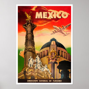 Affiche de voyage vintage mexicaine