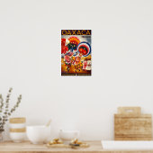 Affiche de voyage vintage Mexique (Cuisine)