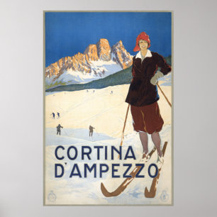Affiche de voyage vintage Milano  Italie