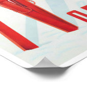 Affiche de voyage vintage Norvège (Coin)