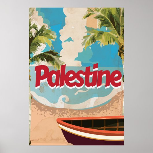 Affiche de voyage vintage Palestine (Devant)