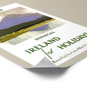 Affiche de voyage vintage restaurée d'Irlande Done (Coin)