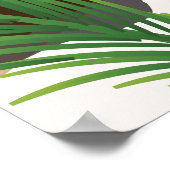 Affiche de voyage vintage Rotan Beach Honduras (Coin)