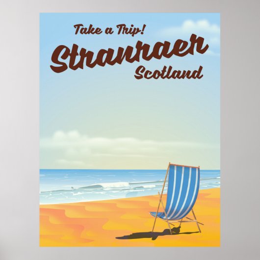 Affiche de voyage vintage Stranraer Écosse (Devant)