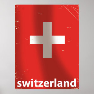 Affiche de voyage vintage Suisse