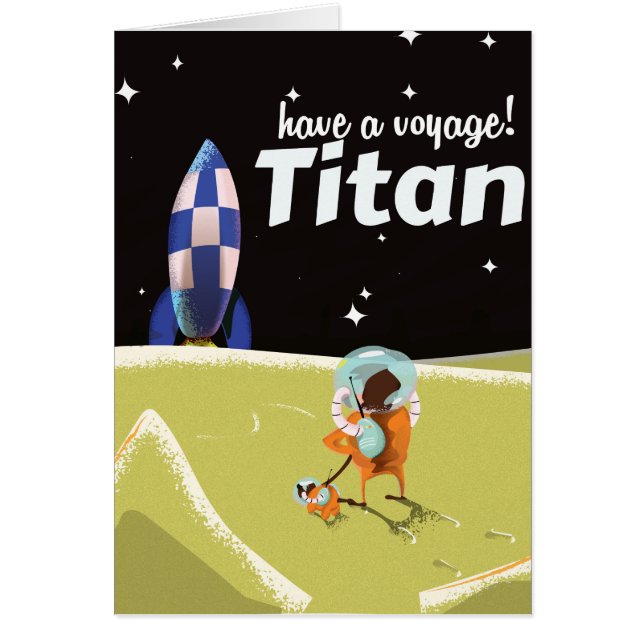 Affiche de voyage vintage Titan (Devant)