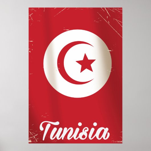 Affiche de voyage vintage Tunisie (Devant)