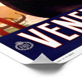 Affiche de voyage vintage Venise (Coin)