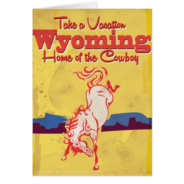 Affiche de voyage vintage Wyoming (Devant)