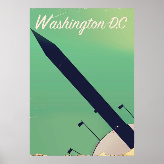Affiche de voyage Washington D.C. Vintage (Devant)