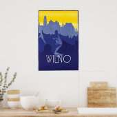 Affiche de voyage Wilno Pologne Impression d'art m (Cuisine)