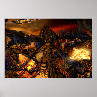 Affiche de vue de rue FireDome