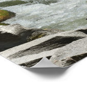 Affiche de Whitewater à travers la gorge de basalt (Coin)