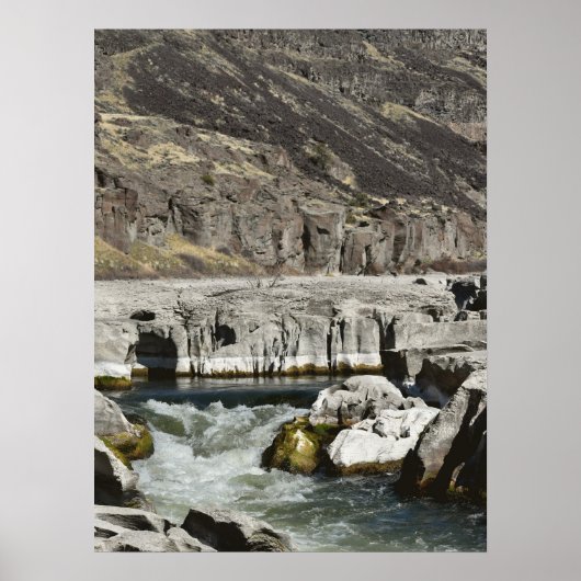 Affiche de Whitewater à travers la gorge de basalt (Devant)
