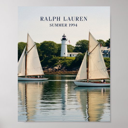 Affiche de yacht d'été Polo (Devant)