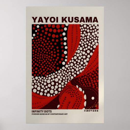 Affiche de Yayoi Kusama - Impression d'art abstrai (Devant)