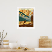 Affiche de Yellowstone 20x24 (Cuisine)