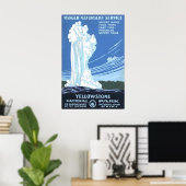 Affiche de Yellowstone WPA Impression d'art des pa (Bureau à domicile)