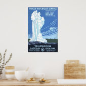 Affiche de Yellowstone WPA Impression d'art des pa (Cuisine)