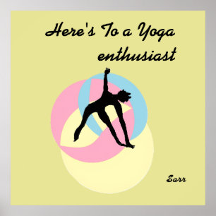 Affiche de yoga inspirante et mindful
