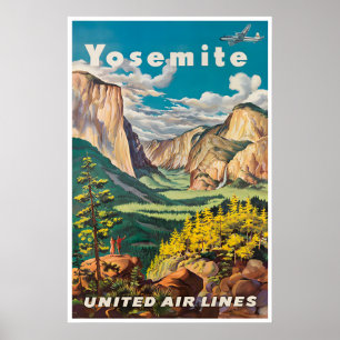 Affiche de Yosemite Art des parcs nationaux Voyage
