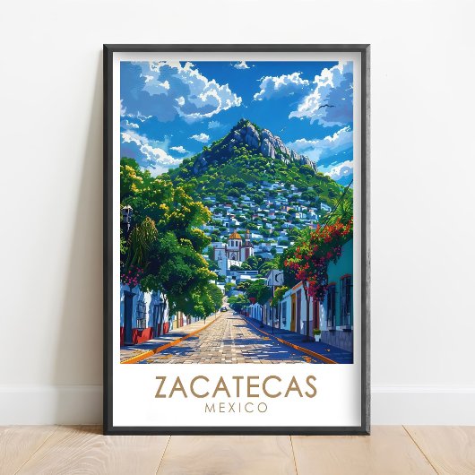 Affiche de Zacatecas - Impression de la colline de