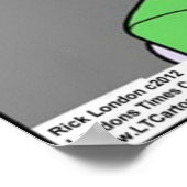 Affiche de zone sans calamar drôle (Coin)