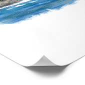 Affiche Deception Pass Washington, Aquarelle, Cust (Coin)