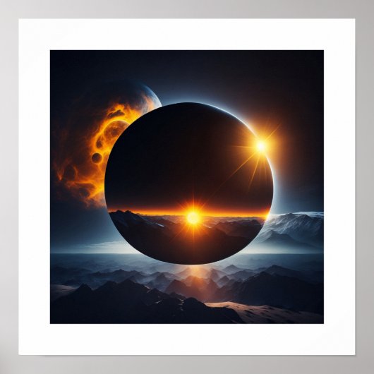 Affiche d'éclipse solaire (Devant)