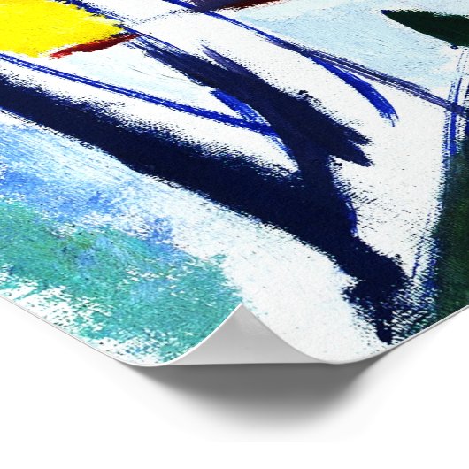 Affiche Décor Plat Art Abstrait (Coin)