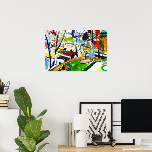 Affiche Décor Plat Art Abstrait (Bureau à domicile)