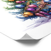 Affiche décorative de l'arbre de Noël (Coin)