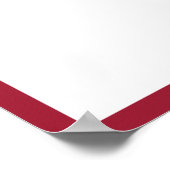 Affiche dédicace Photo Diplômé Bordure Rouge (Coin)