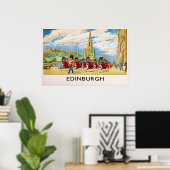 Affiche d'Édimbourg en Écosse - Impression des Sco (Bureau à domicile)