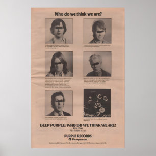 Affiche DEEP PURPLE - 1973 org NME - Qui sommes-no