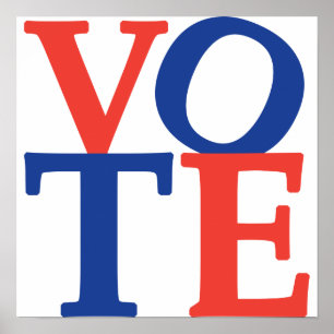 Affiche d'élection de vote