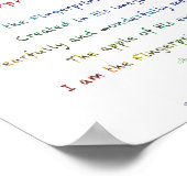 Affiche d'empreinte digitale personnalisée de Dieu (Coin)