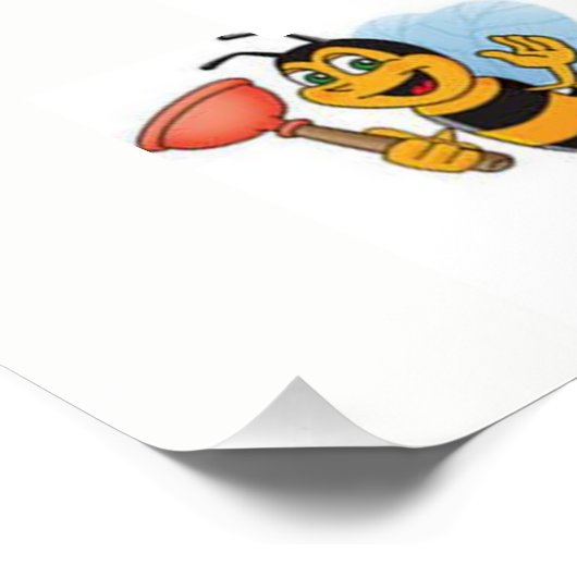 affiche d'enfant jaune-abeille (Coin)