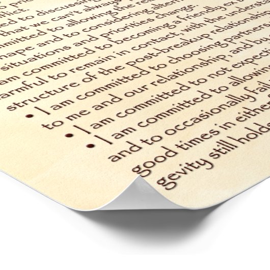 Affiche d'engagement 16x20 (Coin)